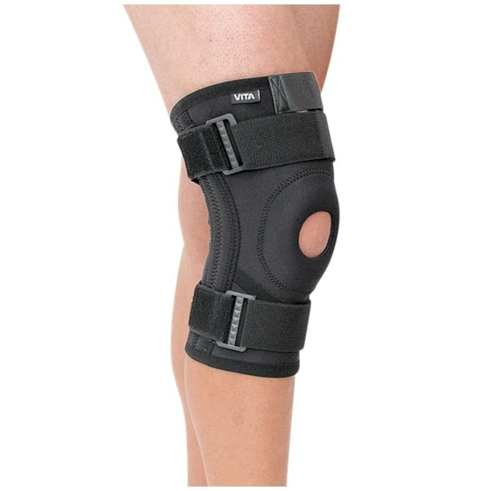 Επιγονατίδα VELCRO με οπή και μπανέλες 06-2-036