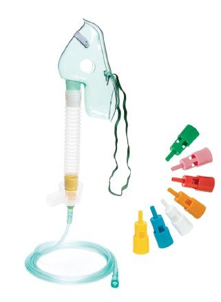 Μάσκα οξυγόνου Venturi ενήλικων με 7 βαλβίδες  0803202