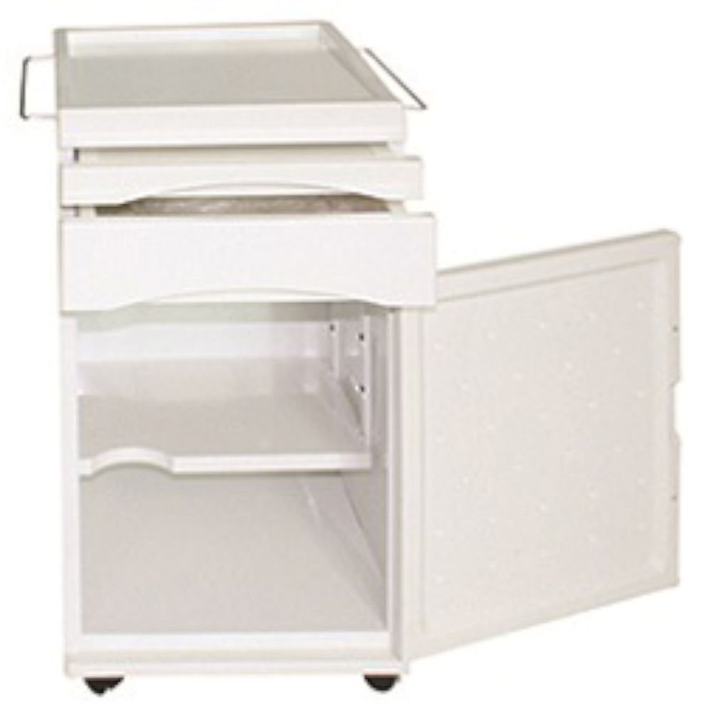 Alternative view of Κομοδίνο τροχήλατο πλαστικό με μεταλλικά πλαϊνά – 0806647