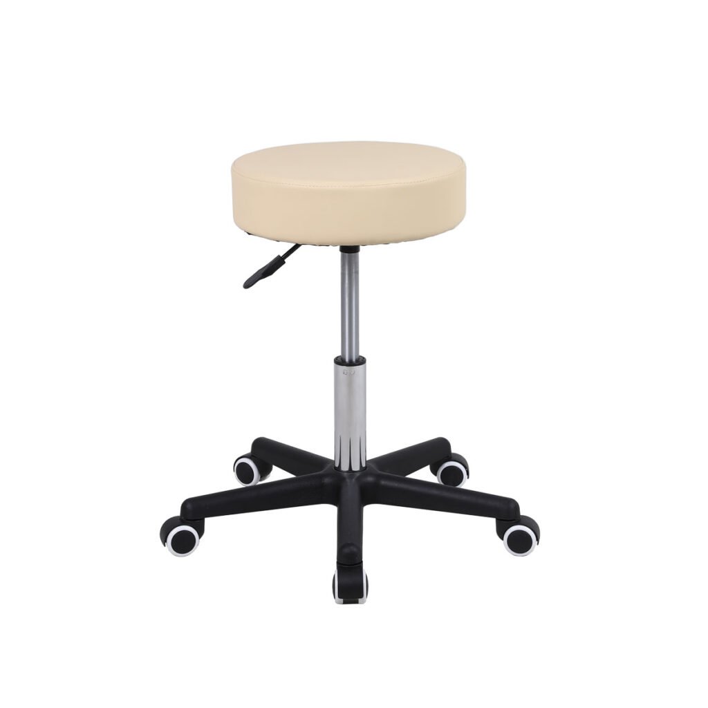 Alternative view of Τροχήλατο σκαμπό ρυθμιζόμενου ύψους (μαύρο-μπέζ) 0812310