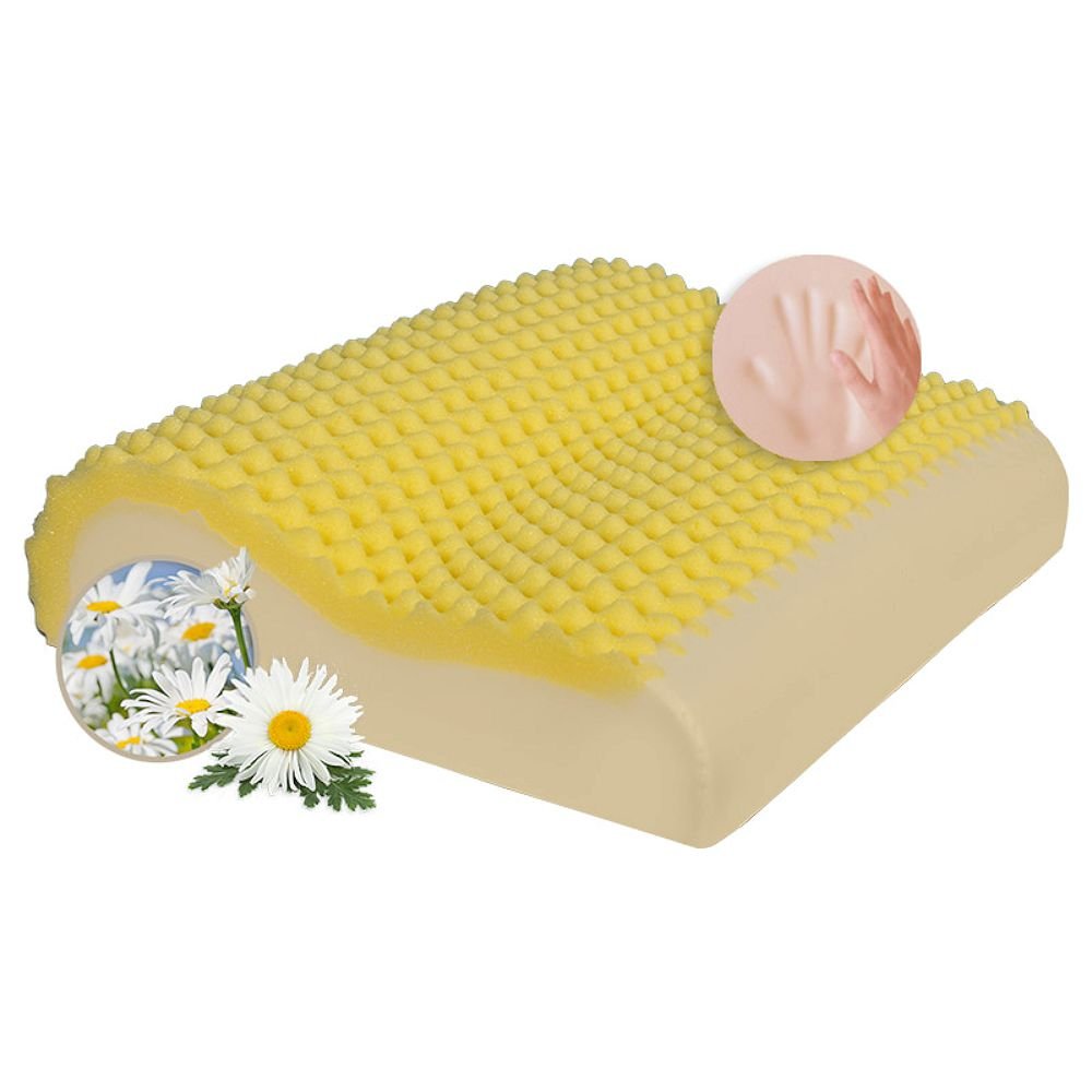 AMBE Μαξιλάρι ύπνου Memory-Visco Massage Ανατομικό ΧΑΜΟΜΗΛΙ – AMBE  13596