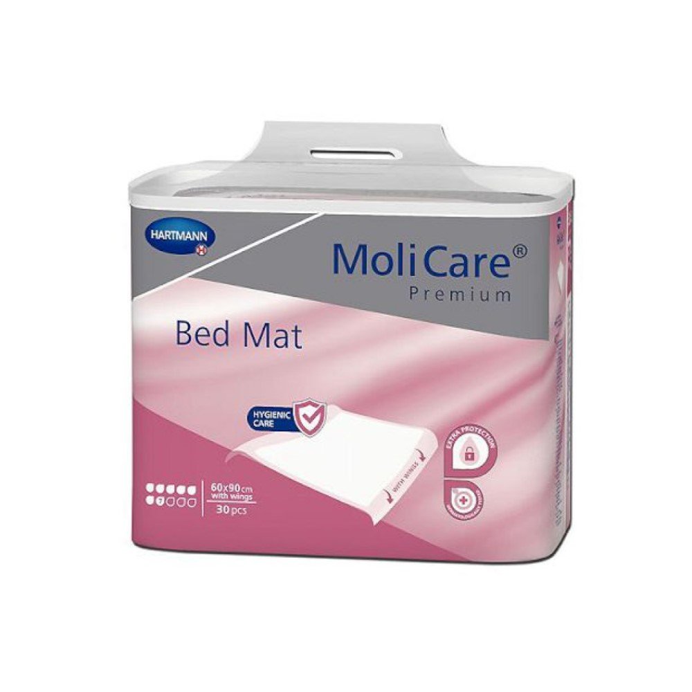 Υποσέντονα Μιας Χρήσης 60×90 Hartmann Premium Bed Mat 7 σταγόνων με πτερύγια συγκράτησης