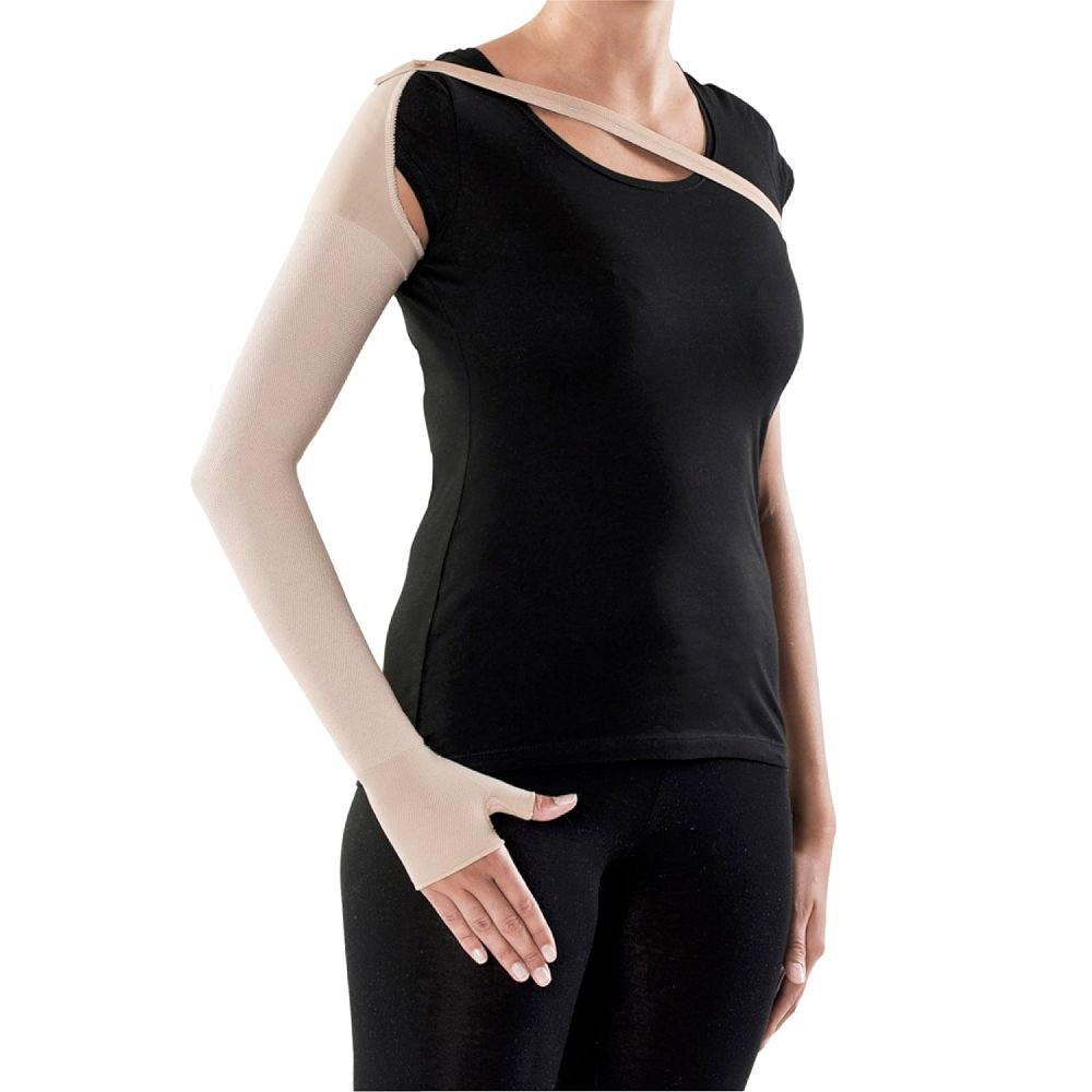 Mανίκι Βραχίονα Διαβαθμισμένης Συμπίεσης Sigvaris 503 με τιράντα στήριξης και παλάμη – Κλάση 2 (22-32 mmHg)