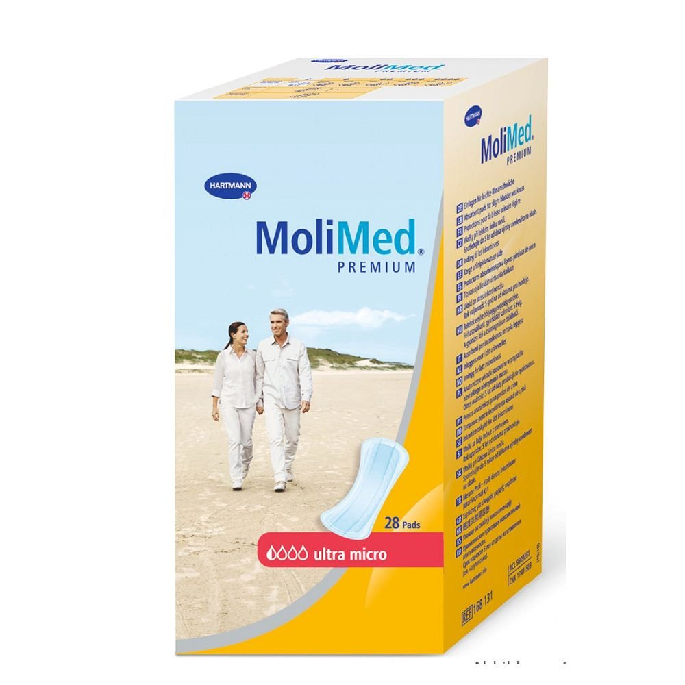 Molimed Premium – Γυναικείες Σερβιέτες 1/2 σταγόνας Mέγεθος Ultra Micro – 28pads