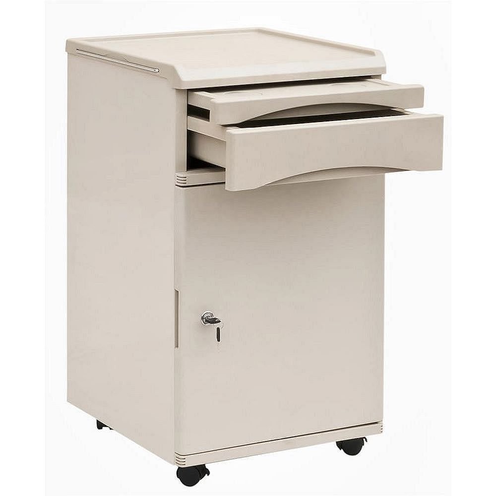 Κομοδίνο τροχήλατο πλαστικό με μεταλλικά πλαϊνά – 0806647