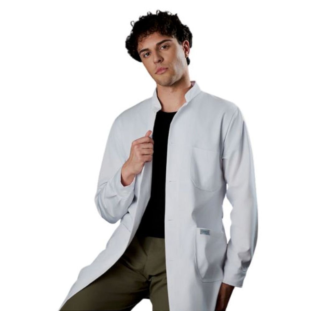 Alternative view of Ιατρική ποδιά ανδρική – Μάο γιακάς (Κουμπί) SI 1230