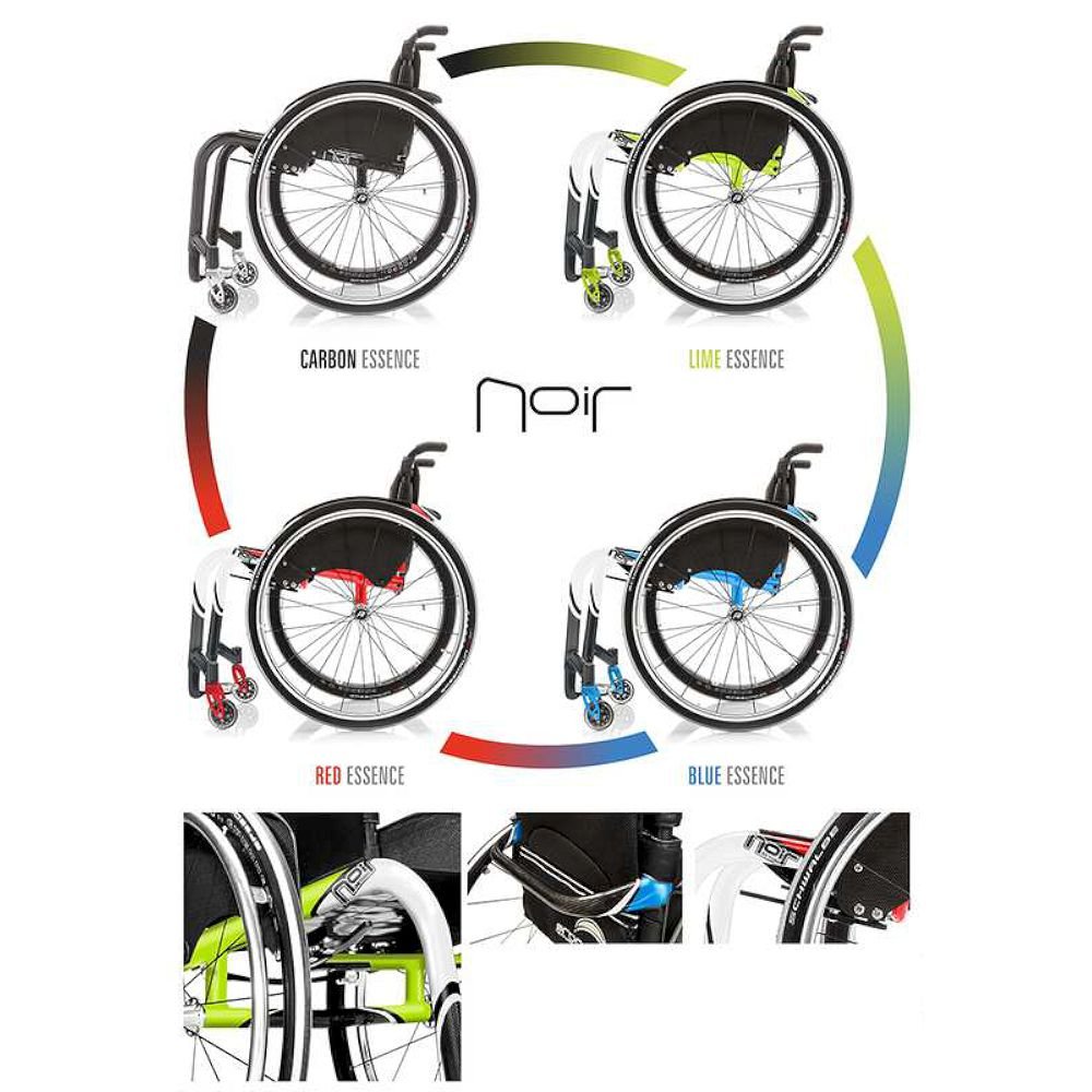 Alternative view of Χειροκίνητο Αναπηρικό Αμαξίδιο Ελαφριού Τύπου Progeo Noir